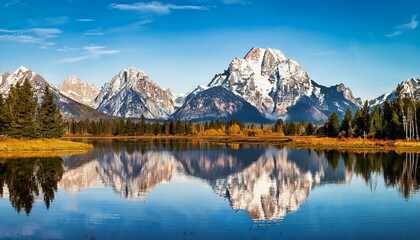 Serene Mountain Reflection