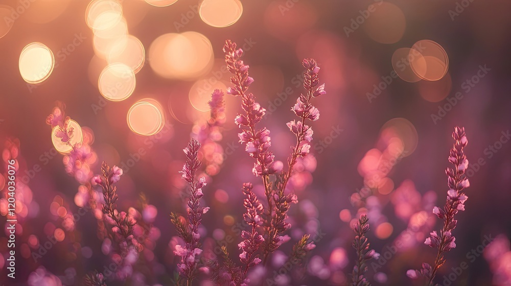 Poster soft red bokeh background with dreamy circular light patterns, creating a romantic and whimsical atm
