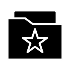 Favorite folder icon. Concept of bookmark, important, and favorite.