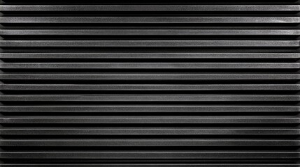 Black horizontal slatted metal ventilation grille