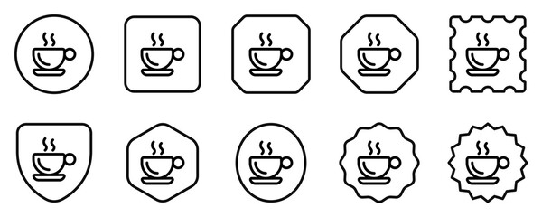 Editable a cup of hot coffee vector icon. Cafe, coffee shop, restaurant, drink, beverages. Part of a big icon set family. Perfect for web and app interfaces, presentations, infographics, etc