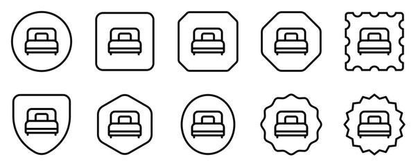 Editable single bed vector icon. Part of a big icon set family. Perfect for web and app interfaces, presentations, infographics, etc