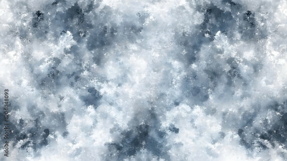 Poster abstract seamless texture with a cloudy, stormy, blue and white color scheme; ideal for backgrounds 