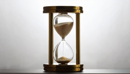  Close up of a sand timer, hour glass