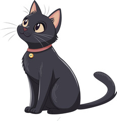 Silhouette Black Cat