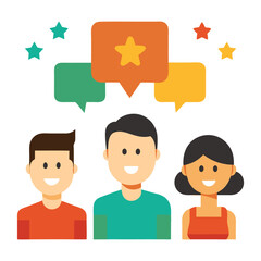Fototapeta premium customer-feedback--user-experience-or-client-satis.eps