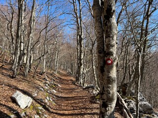 Premuzic hiking trail or Premuzic Trail - Velebit Nature Park, Croatia or Premuzic-Wanderweg or Premuzic's Trail (Pješački planinarski put Premužićeva staza - Park prirode Velebit, Hrvatska)
