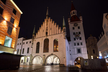 Fototapeta premium Old Town Hall (Alte Rathaus) in Munich, Germany 