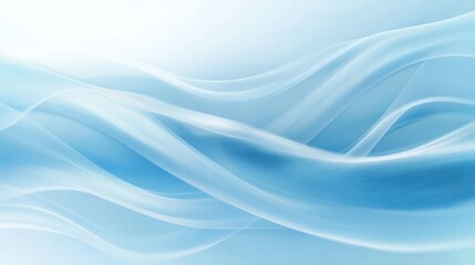 Fototapeta premium Abstract blue and white wave patterns on a light background