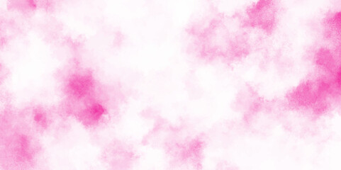 Grunge background frame Soft pink paper texture, pink watercolor background abstract texture with stains, Abstract grainy fantasy smooth light pink watercolor paper texture with clouds.