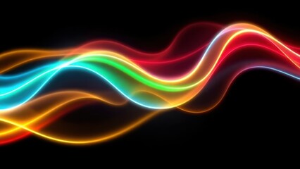 neon light waves that flow seamlessly