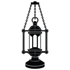 Fototapeta premium Hanging lights on a white background