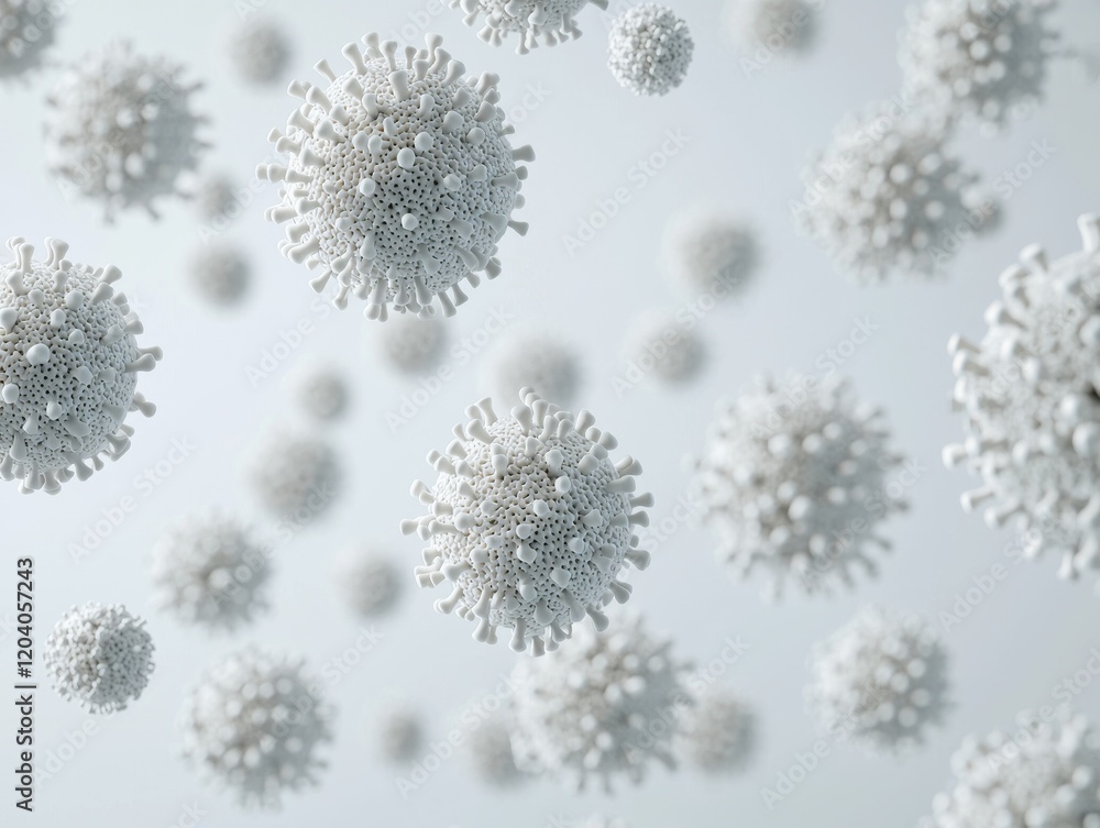 Poster advanced biosensors detecting microorganisms in laboratory science environment close-up viewpoint fo