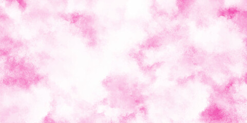 Grunge background frame Soft pink paper texture, pink watercolor background abstract texture with stains, Abstract grainy fantasy smooth light pink watercolor paper texture with clouds.