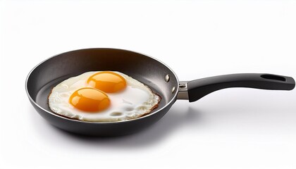 fried eggs in a frying pan