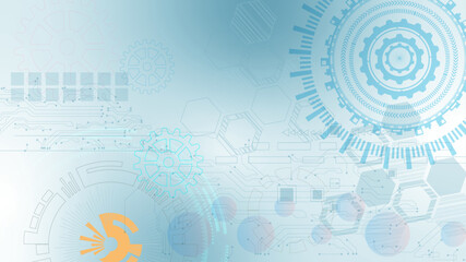 Obraz premium background texture vector Vector illustration illustration technology background technology illustration illustration abstract futuristic circuit technology background vector