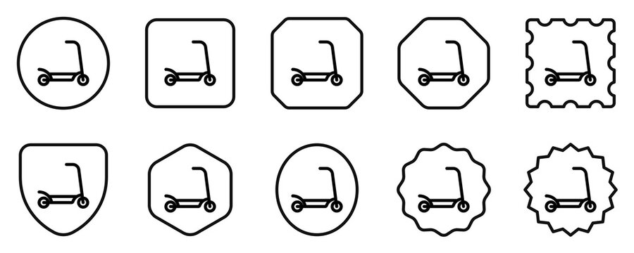 Editable kick scooter vector icon. Vehicles, transportation, travel. Part of a big icon set family. Perfect for web and app interfaces, presentations, infographics, etc