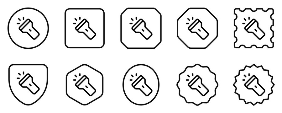 Editable flashlight vector icon. Part of a big icon set family. Perfect for web and app interfaces, presentations, infographics, etc