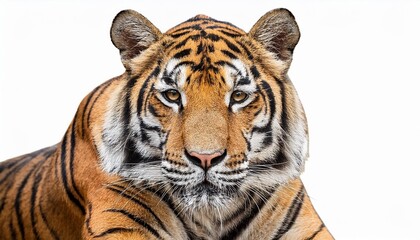 Fototapeta premium tiger on white