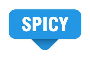 spicy sticker. spicy sign on transparent background