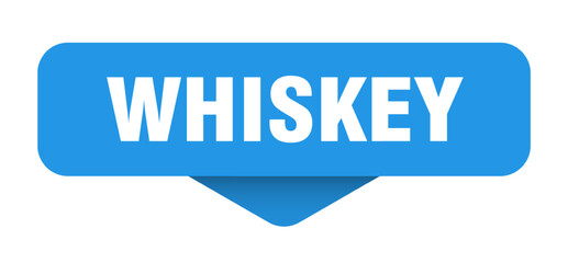 whiskey sticker. whiskey sign on transparent background