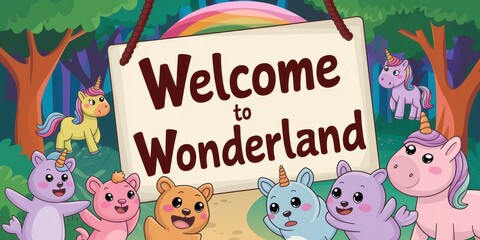 Welcome to Wonderland Unicorns and Friends Forest Adventure