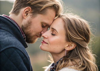 couple kissing romantic picture