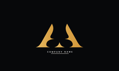 Fototapeta premium AA Abstract Letters Logo Monogram