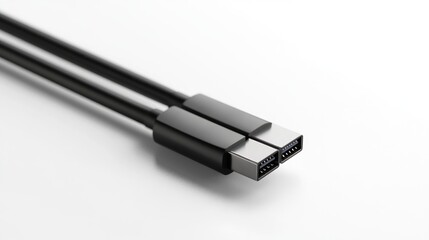 Dual USB-C Cable Studio Shot, White Background