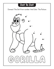animals dot to dot coloring page
