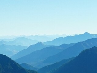 Fototapeta premium mountains in the fog