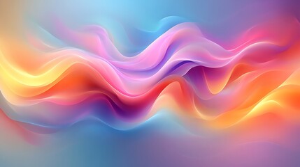 Obraz premium Abstract Pastel Waves Flowing Seamlessly
