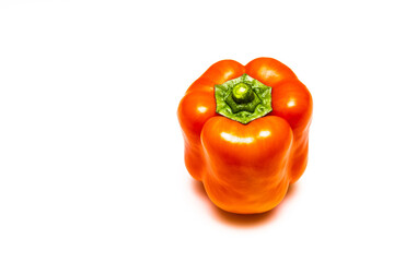 Red bell pepper, isolate on white background.