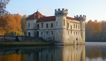 Fototapeta premium moated castle