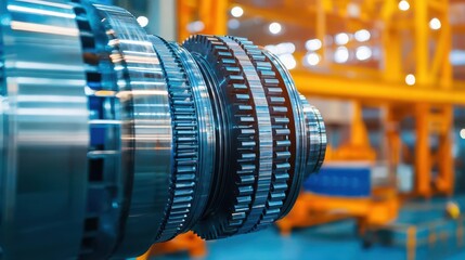 Obraz premium Advanced machinery producing durable components for aerospace applications