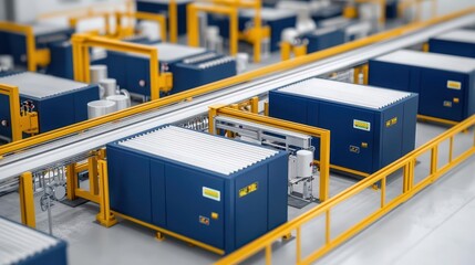 Fototapeta premium Modular production systems crafting custommade equipment for various industries