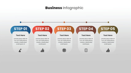 Business Infographic elements for Presentation, process, diagram, timeline.