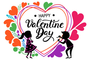 card happy valentine day  