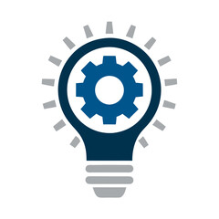 light bulb with gears