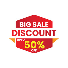 Big sale tag banner vector design for business shopping online website on isolate background