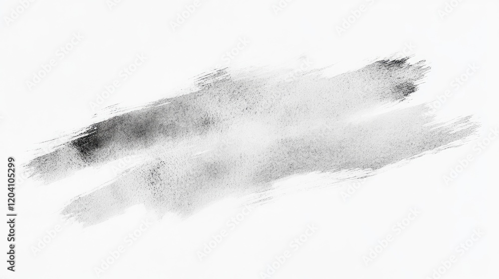 Poster abstract black and white paint brush strokes on a blank background with copy space for text insertio