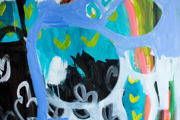 Detail of the Painting as a Background