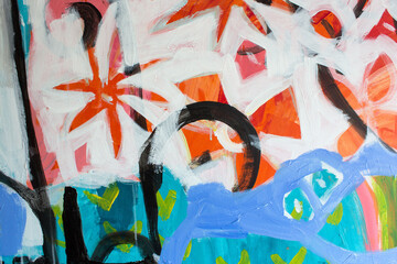 Detail of the Painting as a Background