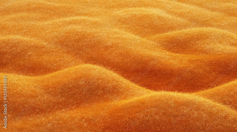 Poster abstract orange texture resembling soft waves of fabric or sand with ample copy space for text place