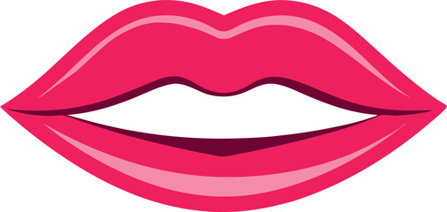 women's lips silhouettes vector icons, lip logo design. female lips symbols