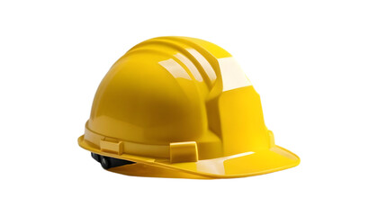 Fototapeta premium Yellow hard hat, safety helmet, construction.