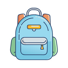 backpack icon, backpack vector illustration-simple illustration of backpack, perfect for backpack logos and icons