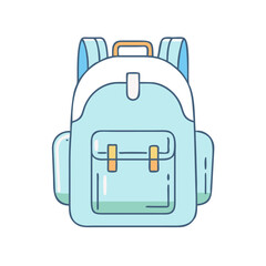 backpack icon, backpack vector illustration-simple illustration of backpack, perfect for backpack logos and icons