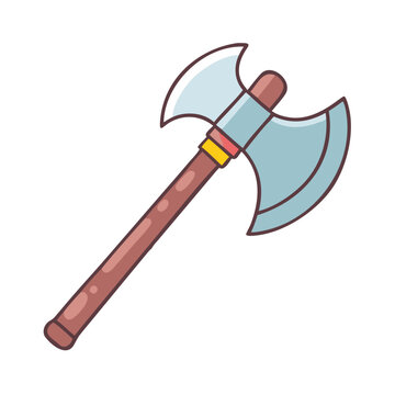 recommend clip art: battle axe icon, battle axe vector illustration-simple illustration of battle axe, perfect for battle axe logos and icons