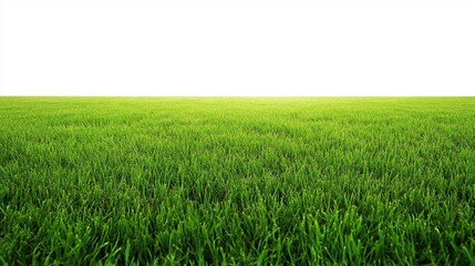 Obraz premium Minimalist landscape of lush green grass